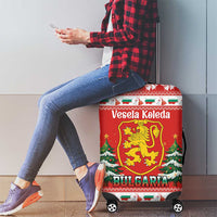 Bulgaria Christmas Luggage Cover Merry Xmas Lion Crest - Wonder Print Shop
