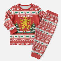 Bulgaria Christmas Pajama Set Merry Xmas Lion Crest - Wonder Print Shop