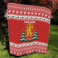 Bulgaria Christmas Quilt Merry Xmas Lion Crest - Wonder Print Shop