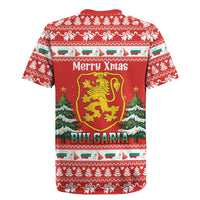 Bulgaria Christmas Rugby Jersey Merry Xmas Lion Crest - Wonder Print Shop
