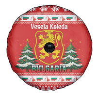 Bulgaria Christmas Spare Tire Cover Merry Xmas Lion Crest - Wonder Print Shop