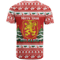 Bulgaria Christmas T Shirt Merry Xmas Lion Crest - Wonder Print Shop