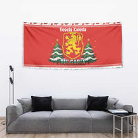 Bulgaria Christmas Tapestry Merry Xmas Lion Crest - Wonder Print Shop