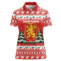 Bulgaria Christmas Women Polo Shirt Merry Xmas Lion Crest - Wonder Print Shop