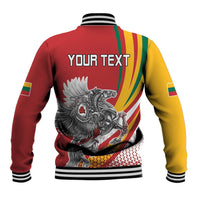 Personalized Lithuania Independence Day Baseball Jacket Lithuanian Vytis Swoosh - Wonder Print Shop