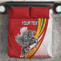 Personalized Lithuania Independence Day Bedding Set Lithuanian Vytis Swoosh - Wonder Print Shop