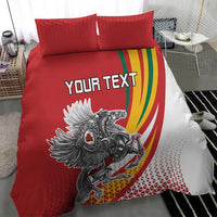 Personalized Lithuania Independence Day Bedding Set Lithuanian Vytis Swoosh - Wonder Print Shop