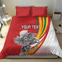 Personalized Lithuania Independence Day Bedding Set Lithuanian Vytis Swoosh - Wonder Print Shop