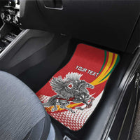 Personalized Lithuania Independence Day Car Mats Lithuanian Vytis Swoosh - Wonder Print Shop