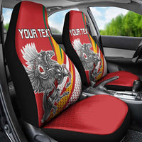 Personalized Lithuania Independence Day Car Seat Cover Lithuanian Vytis Swoosh - Wonder Print Shop