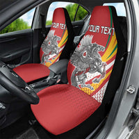 Personalized Lithuania Independence Day Car Seat Cover Lithuanian Vytis Swoosh - Wonder Print Shop