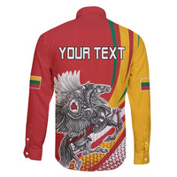 Personalized Lithuania Independence Day Family Matching Long Sleeve Bodycon Dress and Hawaiian Shirt Lithuanian Vytis Swoosh - Wonder Print Shop