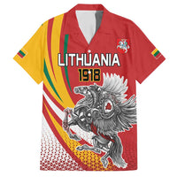 Personalized Lithuania Independence Day Family Matching Summer Maxi Dress and Hawaiian Shirt Lithuanian Vytis Swoosh - Wonder Print Shop