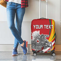 Personalized Lithuania Independence Day Luggage Cover Lithuanian Vytis Swoosh - Wonder Print Shop