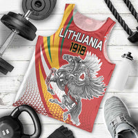 Personalized Lithuania Independence Day Men Tank Top Lithuanian Vytis Swoosh - Wonder Print Shop