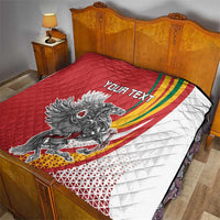 Personalized Lithuania Independence Day Quilt Lithuanian Vytis Swoosh - Wonder Print Shop