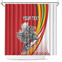 Personalized Lithuania Independence Day Shower Curtain Lithuanian Vytis Swoosh