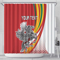 Personalized Lithuania Independence Day Shower Curtain Lithuanian Vytis Swoosh