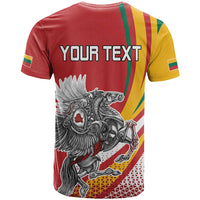Personalized Lithuania Independence Day T Shirt Lithuanian Vytis Swoosh - Wonder Print Shop