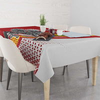 Personalized Lithuania Independence Day Tablecloth Lithuanian Vytis Swoosh - Wonder Print Shop