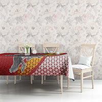 Personalized Lithuania Independence Day Tablecloth Lithuanian Vytis Swoosh - Wonder Print Shop