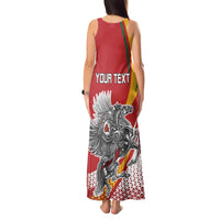 Personalized Lithuania Independence Day Tank Maxi Dress Lithuanian Vytis Swoosh - Wonder Print Shop