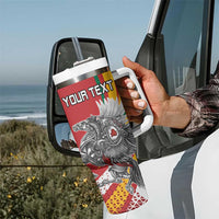 Personalized Lithuania Independence Day Tumbler With Handle Lithuanian Vytis Swoosh - Wonder Print Shop