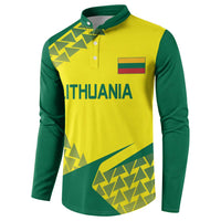 Custom Lithuania Volleyball Button Sweatshirt Go Champion Sporty Style - Wonder Print Shop