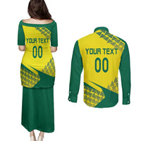 Custom Lithuania Volleyball Couples Matching Puletasi and Long Sleeve Button Shirt Go Champion Sporty Style - Wonder Print Shop