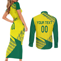 Custom Lithuania Volleyball Couples Matching Short Sleeve Bodycon Dress and Long Sleeve Button Shirt Go Champion Sporty Style - Wonder Print Shop