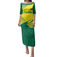 Custom Lithuania Volleyball Family Matching Puletasi and Hawaiian Shirt Go Champion Sporty Style - Wonder Print Shop