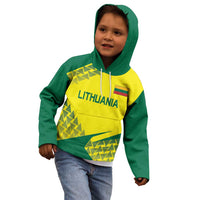 Custom Lithuania Volleyball Kid Hoodie Go Champion Sporty Style - Wonder Print Shop