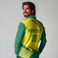 Custom Lithuania Volleyball Long Sleeve Polo Shirt Go Champion Sporty Style - Wonder Print Shop