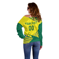 Custom Lithuania Volleyball Off Shoulder Sweater Go Champion Sporty Style - Wonder Print Shop