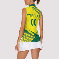 Custom Lithuania Volleyball Women Sleeveless Polo Shirt Go Champion Sporty Style - Wonder Print Shop