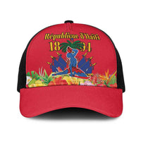 Haiti Independence Day Baseball Net Cap Le Marron Inconnu Unity Makes Strength - Wonder Print Shop
