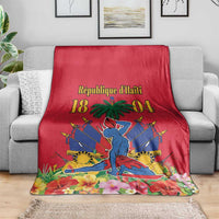 Haiti Independence Day Blanket Le Marron Inconnu Unity Makes Strength