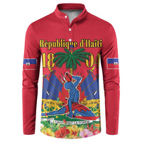 Haiti Independence Day Button Sweatshirt Le Marron Inconnu Unity Makes Strength - Wonder Print Shop