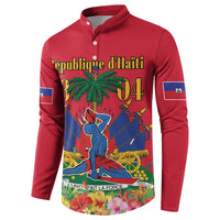 Haiti Independence Day Button Sweatshirt Le Marron Inconnu Unity Makes Strength - Wonder Print Shop