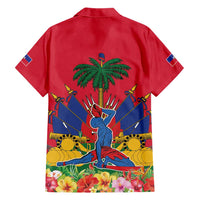Haiti Independence Day Family Matching Short Sleeve Bodycon Dress and Hawaiian Shirt Le Marron Inconnu Unity Makes Strength - Wonder Print Shop