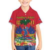 Haiti Independence Day Kid Hawaiian Shirt Le Marron Inconnu Unity Makes Strength - Wonder Print Shop