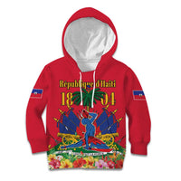 Haiti Independence Day Kid Hoodie Le Marron Inconnu Unity Makes Strength - Wonder Print Shop