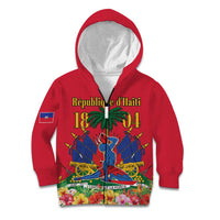 Haiti Independence Day Kid Hoodie Le Marron Inconnu Unity Makes Strength - Wonder Print Shop