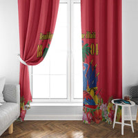 Haiti Independence Day Window Curtain Le Marron Inconnu Unity Makes Strength - Wonder Print Shop