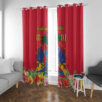 Haiti Independence Day Window Curtain Le Marron Inconnu Unity Makes Strength - Wonder Print Shop