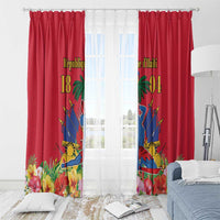 Haiti Independence Day Window Curtain Le Marron Inconnu Unity Makes Strength - Wonder Print Shop