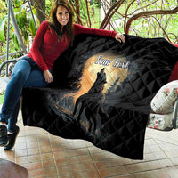 Personalized Estonia Quilt Wolf Howling At The Moon - Wonder Print Shop