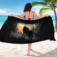 Personalized Estonia Sarong Wolf Howling At The Moon - Wonder Print Shop
