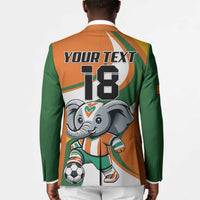 Custom Ivory Coast Football Blazer Les Elephants Mascot - Wonder Print Shop