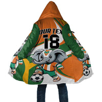 Custom Ivory Coast Football Cloak Les Elephants Mascot - Wonder Print Shop